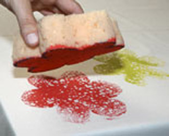 figuras con esponja