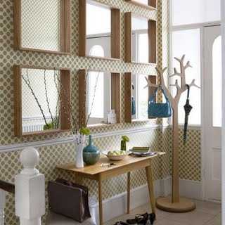mirrored hallway