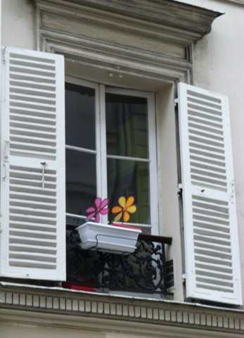 A-ventanas de paris flores